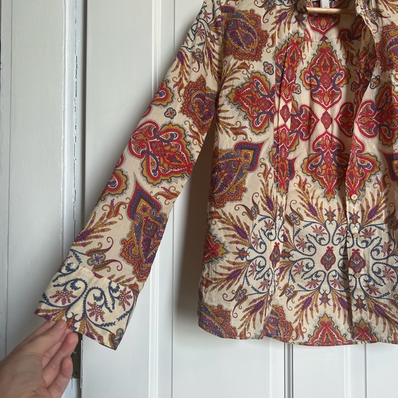 J Crew Liberty Perfect Paisley Shirt - Picture 7 of 7
